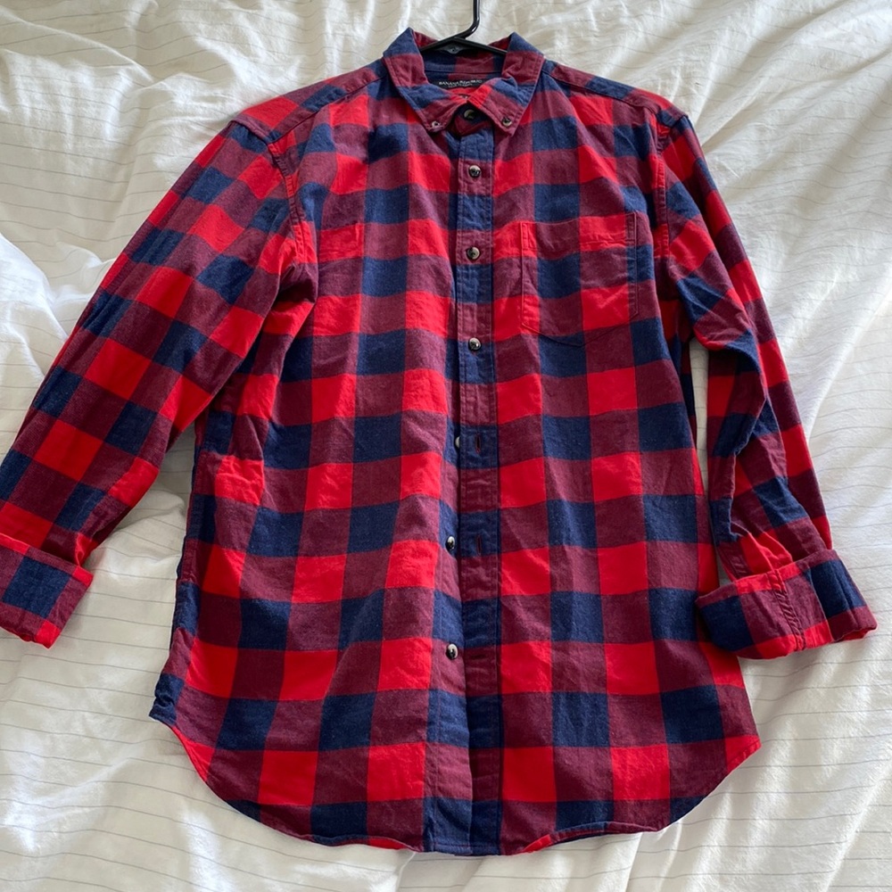 Banana Republic flannel dress shirt. Grant fit